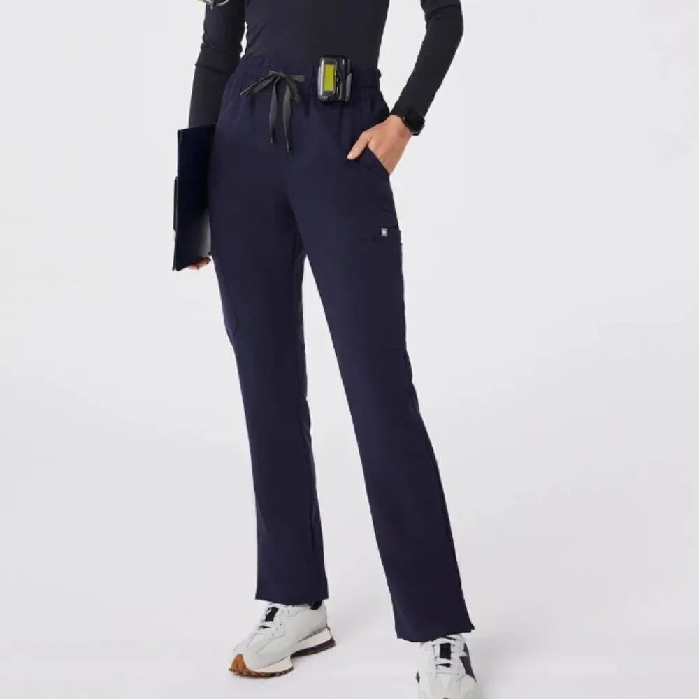 NWOT FIGS High Waisted Dowa Scrub Pants Navy in Size XXS/T